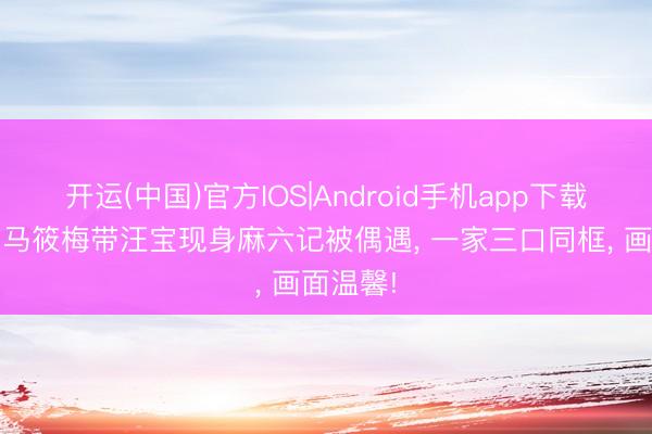 开运(中国)官方IOS|Android手机app下载 汪小菲马筱梅带汪宝现身麻六记被偶遇， 一家三口同框， 画面温馨!