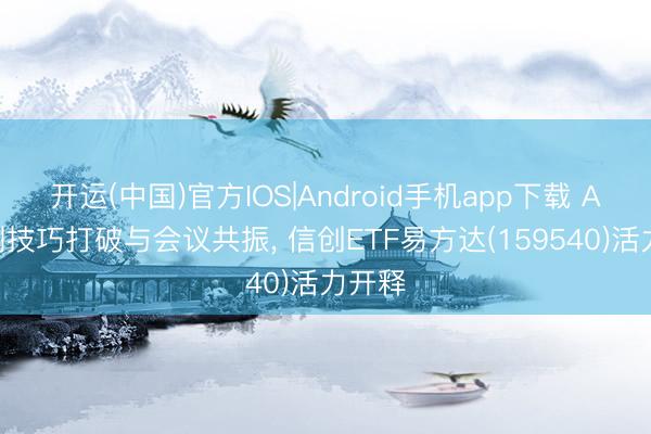 开运(中国)官方IOS|Android手机app下载 AI+信创技巧打破与会议共振, 信创ETF易方达(159540)活力开释